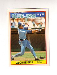 1988 Topps UK Minis Tiffany     003      George Bell